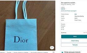 &bdquo;Vinted&ldquo; platformoje &ndash; vardiniai popieriniai mai&scaron;eliai