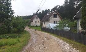 Audros padariniai Utenos regione