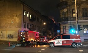 Penktadienio vakarą &ndash; gaisras Vilniaus senamiestyje