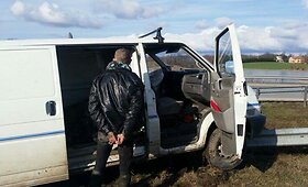 Policijos persekiojamas automobilis taranavo Vilniaus pareigūnų ma&scaron;iną