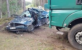 Trakų rajone &ndash; &bdquo;Mercedes&ldquo; ir MAN avarija