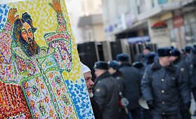 Mitingas Maskvoje prie&scaron; Vladimiro Putino valdymą