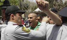 &bdquo;Eurovizijos&ldquo; i&scaron;vakarėse Azerbaidžano sostinėje kilo protestas