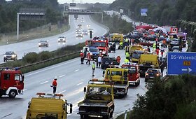 Milžini&scaron;ka avarija Vokietijos greitkelyje