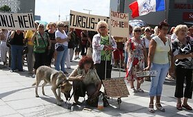 Kalvarijų turgavietės prekeivių protestas