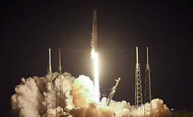 &bdquo;SpaceX&ldquo; raketa gabena į TKS i&scaron;manų robotą ir stiprios kavos