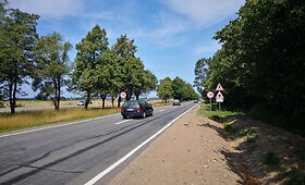 13-asis kelio A13 kilometras, važiuojant į Klaipėdos į Palangą