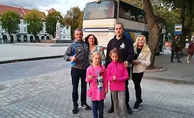 Balys Bardauskas su vaikais keliavo prie jūros