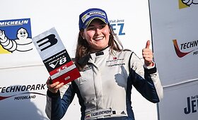 Lenktynininkė Tatiana Calderon