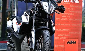 KTM motociklų bandymai Rygoje