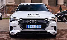 Audi e-tron - konkurso &bdquo;Lietuvos metų automobilis&ldquo; dalyvė