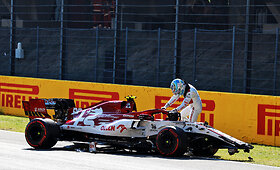 Antonio Giovinazzi avarija Mugello trasoje
