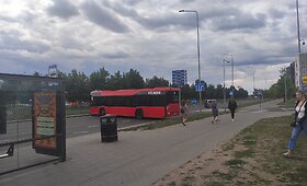 Autobuso manevrai Pilaitės prospekte