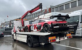 &bdquo;Juta Racing&ldquo; avarija Spa Francorchamps trasoje, prie&scaron; 12 val. lenktynių kvalifikaciją