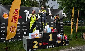 Benediktas Čirba Bikerniekų trasoje, kur vyko pirmieji Lietuvos ir Livonijos Pro lygos drifto čempionato etapai