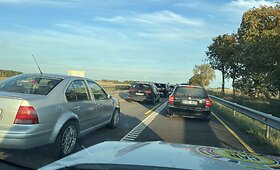 Spūstis dėl avarijos automagistralės A1 remontuojamame ruože