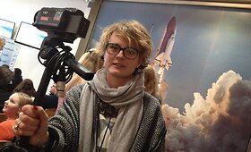 Kompanijos &bdquo;Orbital&ldquo; spaudos konferencija Volopo NASA skrydžių centre