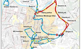 Eismo ribojimai ir autobusų mar&scaron;rutų pakeitimai Vilniuje