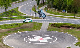 Santari&scaron;kių žiedinėje sankryžoje atidaryta sraigtasparnių aik&scaron;telė