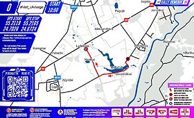 &bdquo;Jusema Rally Ukmergė 2026&ldquo; greičio ruožų žemėlapis