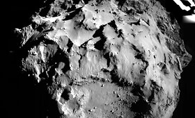 ESA paskelbė pirmąją nuotrauką, padarytą ant kometos pavir&scaron;iaus nusileidusio zondo