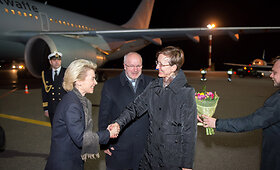 Į Lietuvą atskrido Vokietijos gynybos ministrė dr. Ursula von der Leyen