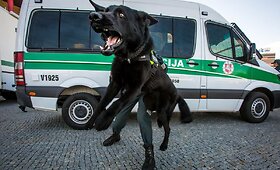 Policijos &scaron;ventė Vilniuje, prie PC &bdquo;Ozas&ldquo;