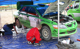 &bdquo;Vilniaus ralis 2010&ldquo;, techninio aptarnavimo zona ir žiūrovai
