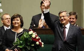 Prisiekė naujasis Lenkijos prezidentas B.Komorowskis