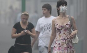 Penktadienio rytą Maskvoje nėra kuo kvėpuoti