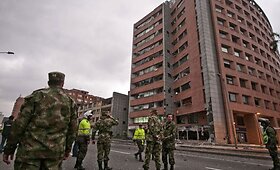 Bogotoje automobilyje sprogo bomba