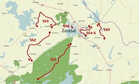 Ralio &bdquo;300 lakes rally&ldquo; žemėlapiai