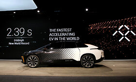 &bdquo;Faraday Future&ldquo; pristatė elektromobilį FF-91
