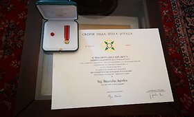 Apdovanojimas Italijos ambasadoje Vilniuje