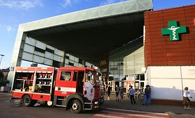 Gaisras Klaipėdos &bdquo;Akropolyje&ldquo;