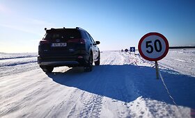 Ledo kelias per Baltijos jūrą Estijoje Hapsalu&ndash;Noarotsis