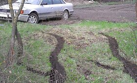 Girtas vairuotojas Kenoje i&scaron;vertė tvorą ir įlėkė į daržą