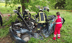 Anyk&scaron;čių rajone automobilis rėžėsi į medį, žuvo trijų vaikų tėvas
