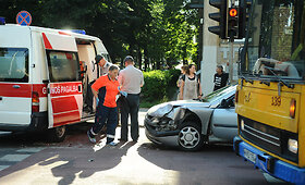 Per avariją Vilniuje nukentėjo moteris