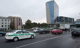 Per avariją judrioje Vilniaus gatvėje nukentėjo žmogus