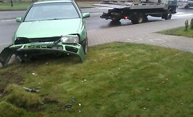 Per avariją Druskininkuose apgadintas &bdquo;VW Golf&ldquo;