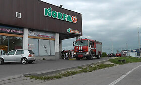 Per gaisrą Vilniaus &bdquo;Norfoje&ldquo; nukentėjo moteris
