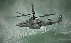 Nuo 2011 m. Rusijos kariuomenėje naudojamas smogiamasis sraigtasparnis &bdquo;Ka-52&ldquo;