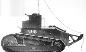 Pirmasis pasaulyje serijinės gamybos lengvasis tankas Tankas &bdquo;Renault FT 17&ldquo;