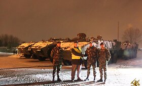Portugalijos &scaron;arvuočiai &bdquo;Pandur II&ldquo; pirmą kartą i&scaron;keliavo už &scaron;alies ribų &ndash; jie nugabenti į Kosovą