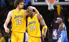 &bdquo;Lakers&ldquo; ir &bdquo;Nuggets&ldquo; rungtynių akimirkos