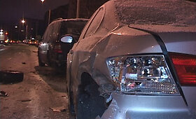 Naktinė dviejų BMW ir &bdquo;Mercedes&ldquo; avarija Vilniuje