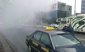 Dūmų uždanga Neries krantinėje