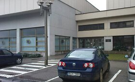Purvinas automobilis prie Seimo