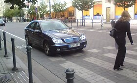 Pažeidėjų automobiliai Gedimino prospekte